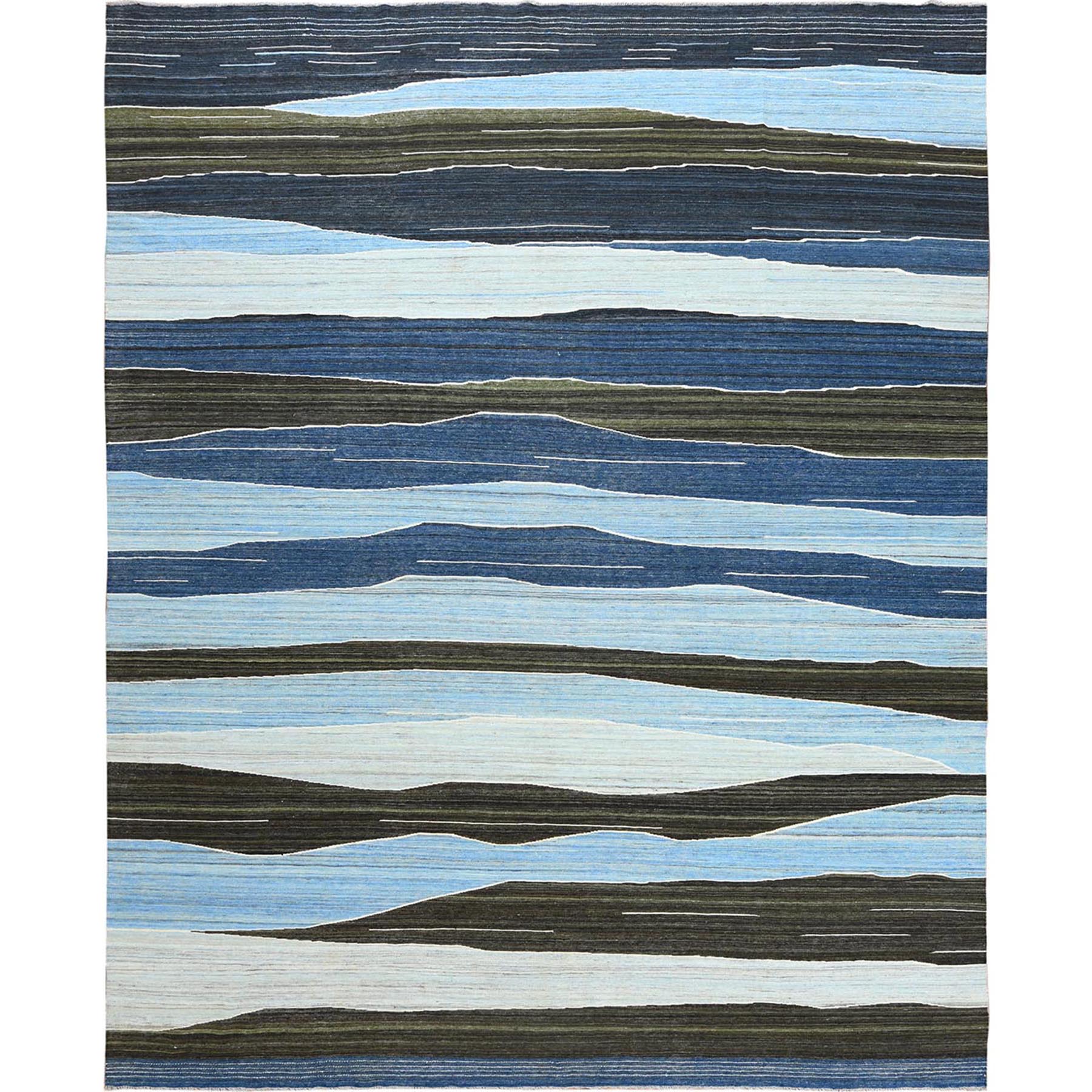 Modern & Contemporary Wool Hand-Woven Area Rug 12'5
